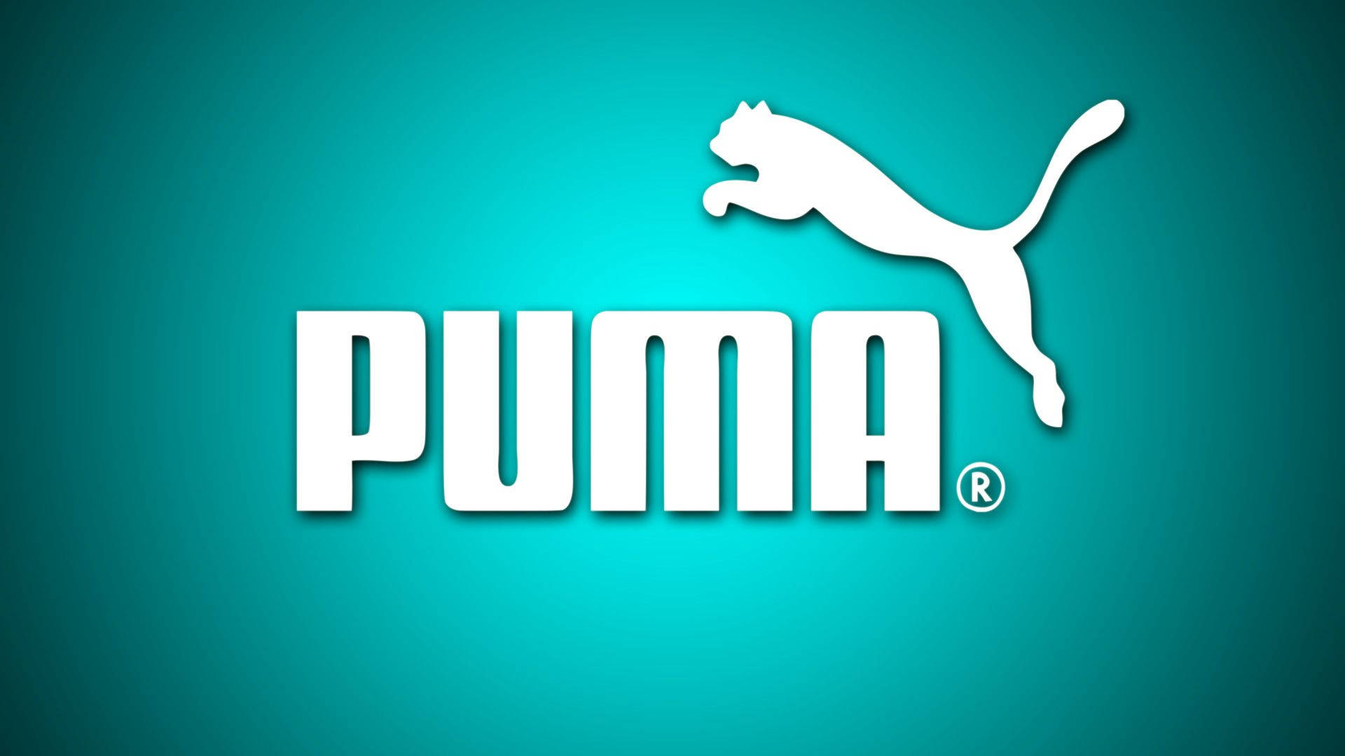 Puma Logo In Mint Green