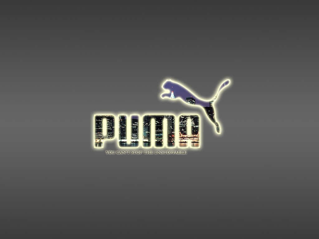 Puma Logo Unstoppable Slogan Background