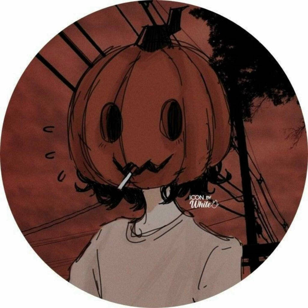 Pumpkin Head Pfp Aesthetic Background