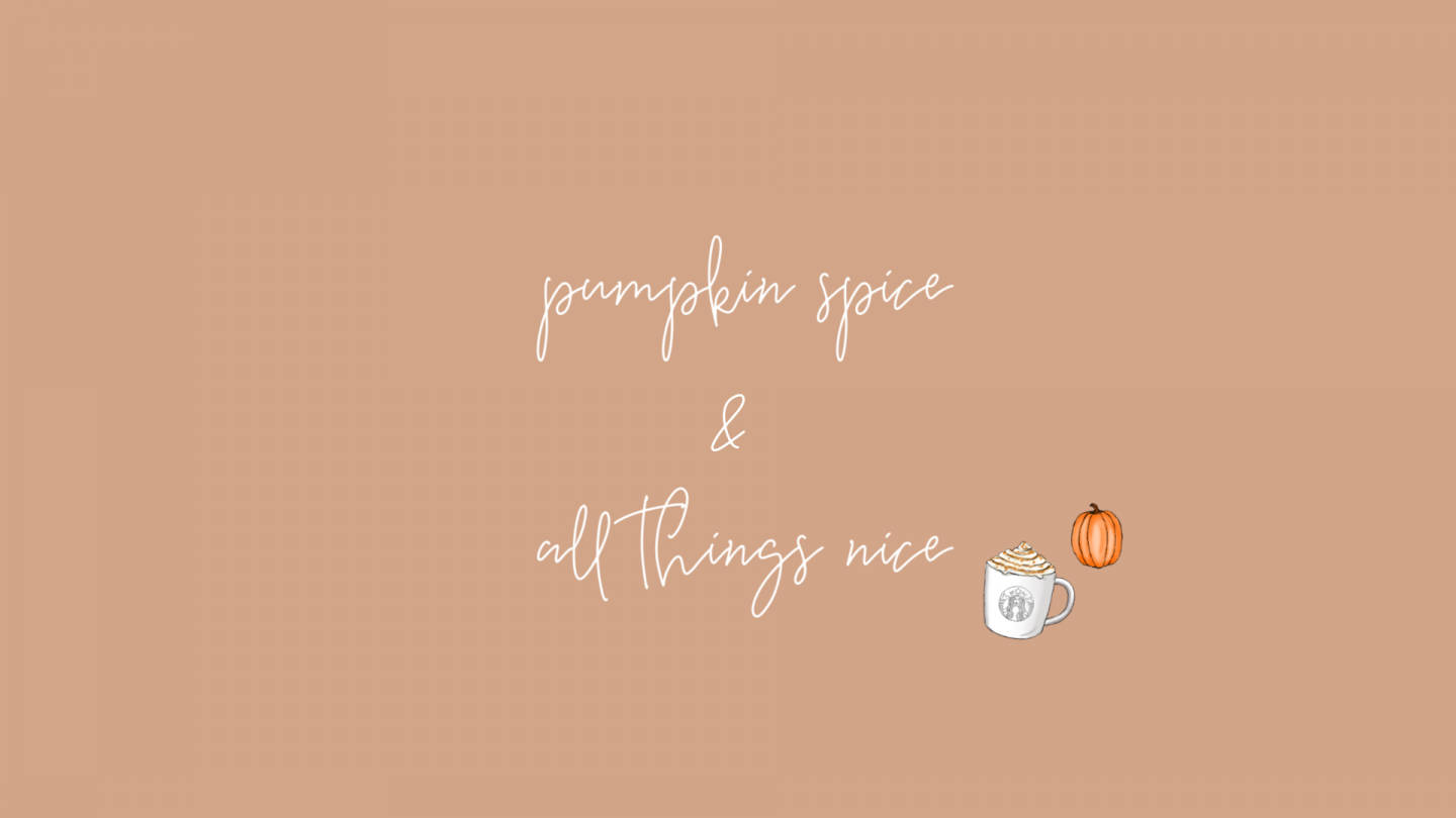 Pumpkin Spice Beige Aesthetic Desktop