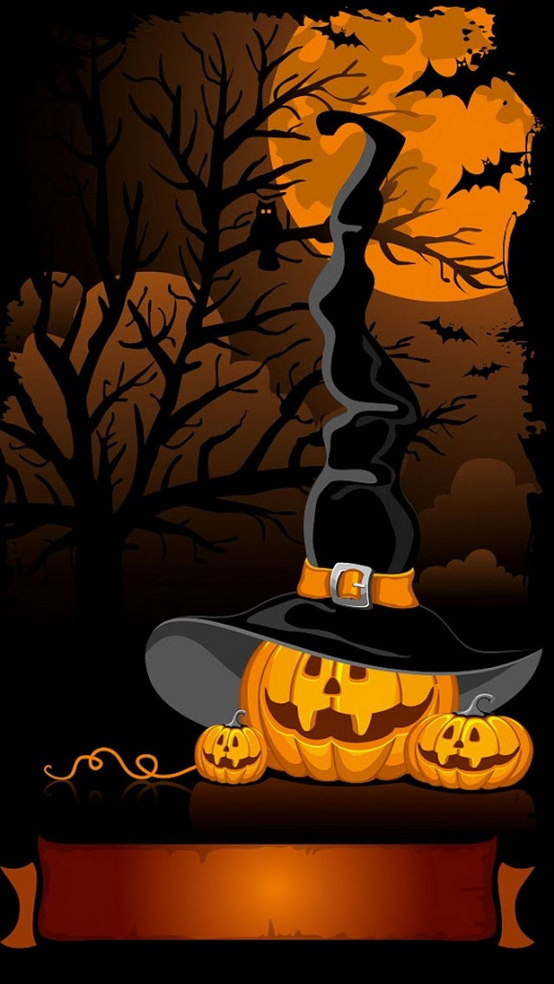 Pumpkin Witch Halloween Iphone Background