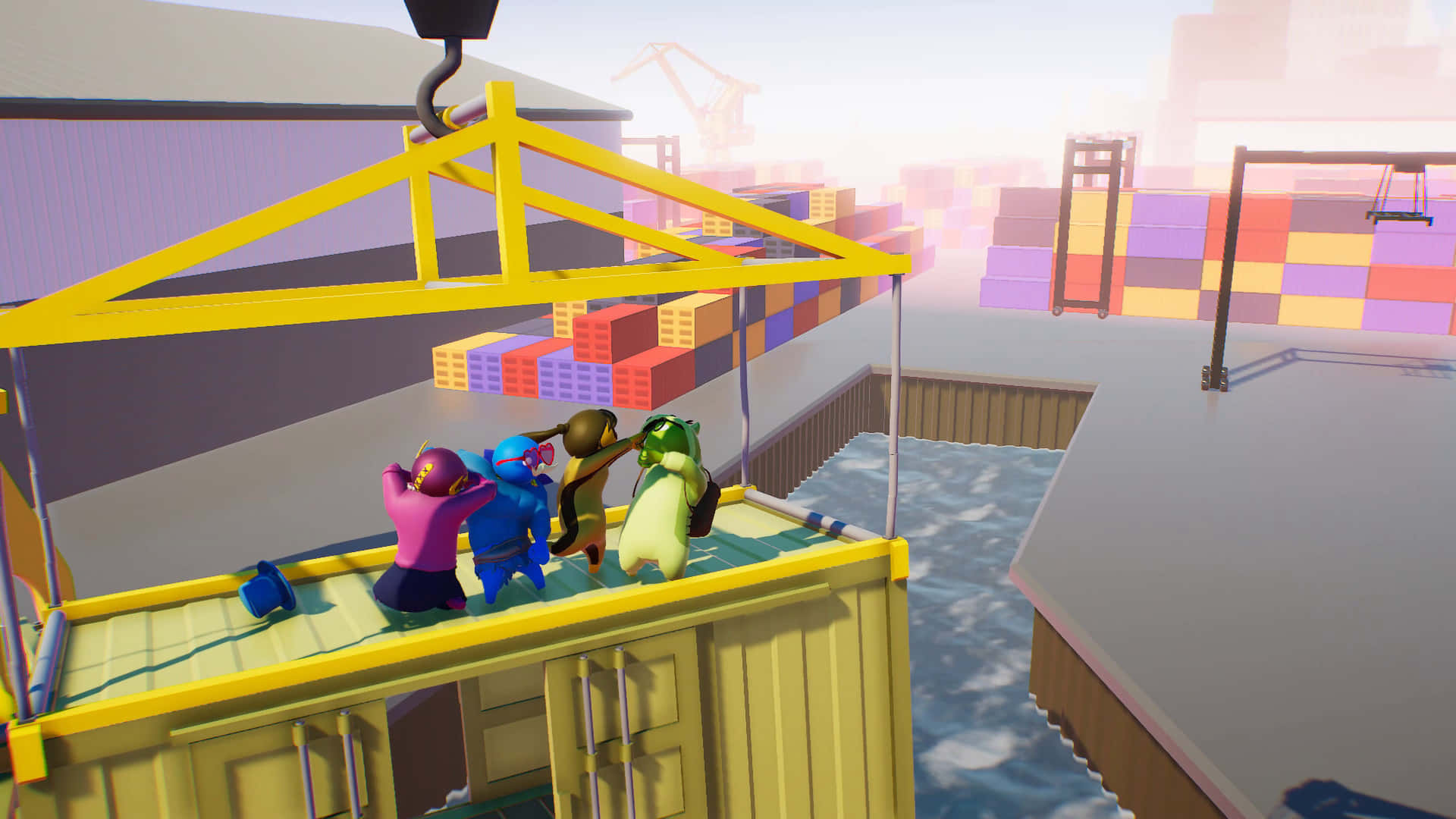 Punch Your Way To Victory In Gang Beasts! Background