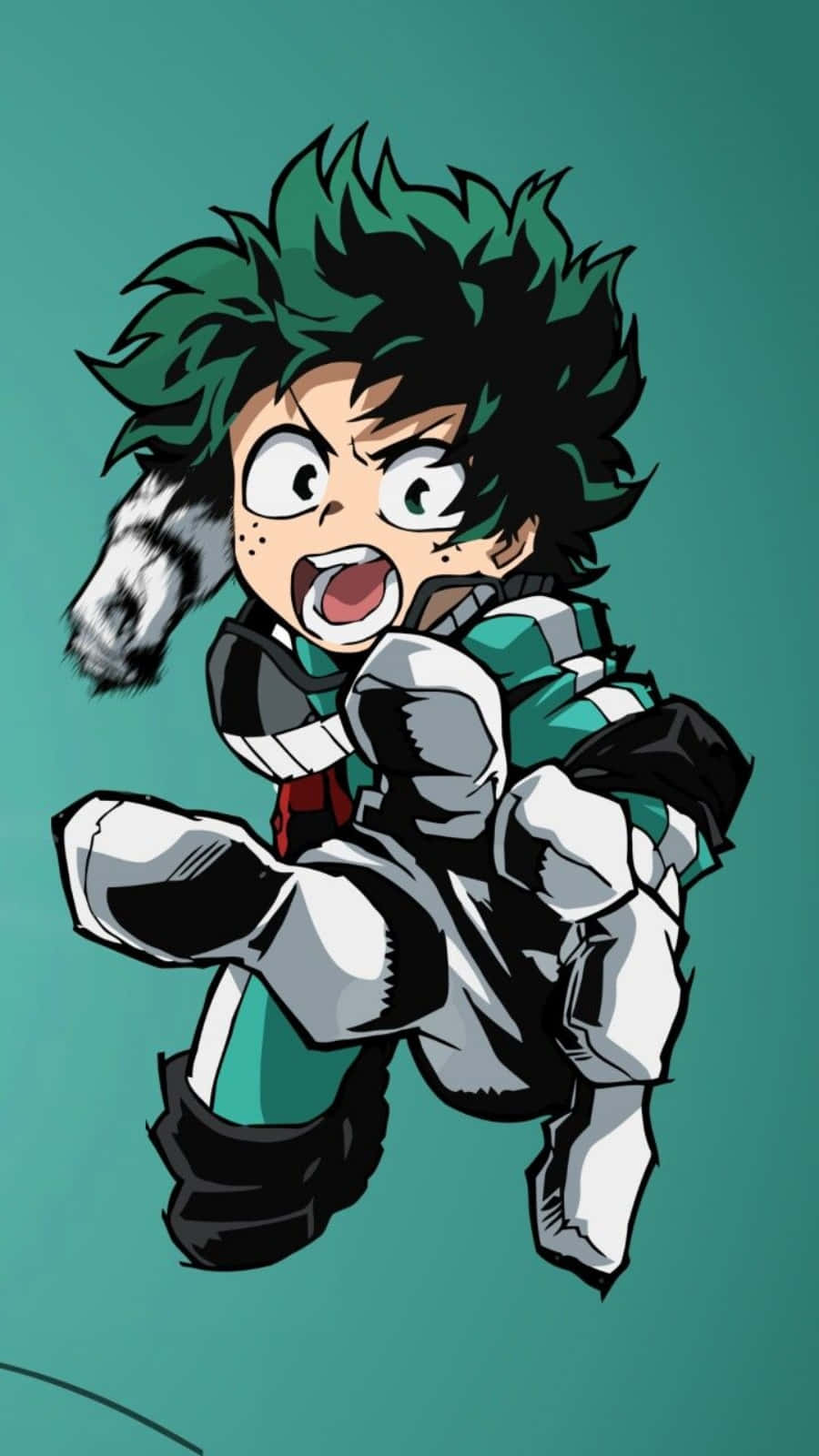 Punching My Hero Academia Deku Phone Background
