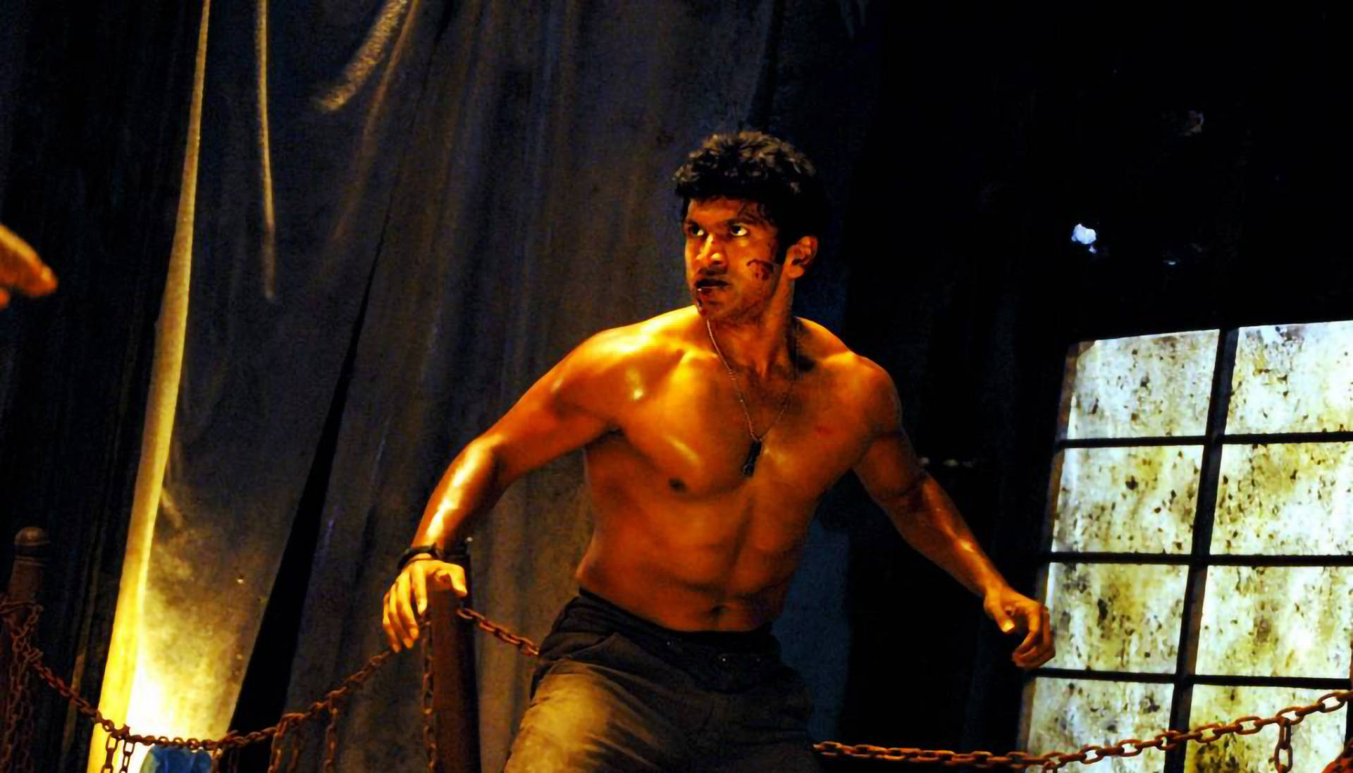 Puneeth Rajkumar Fighting In The Ring Background