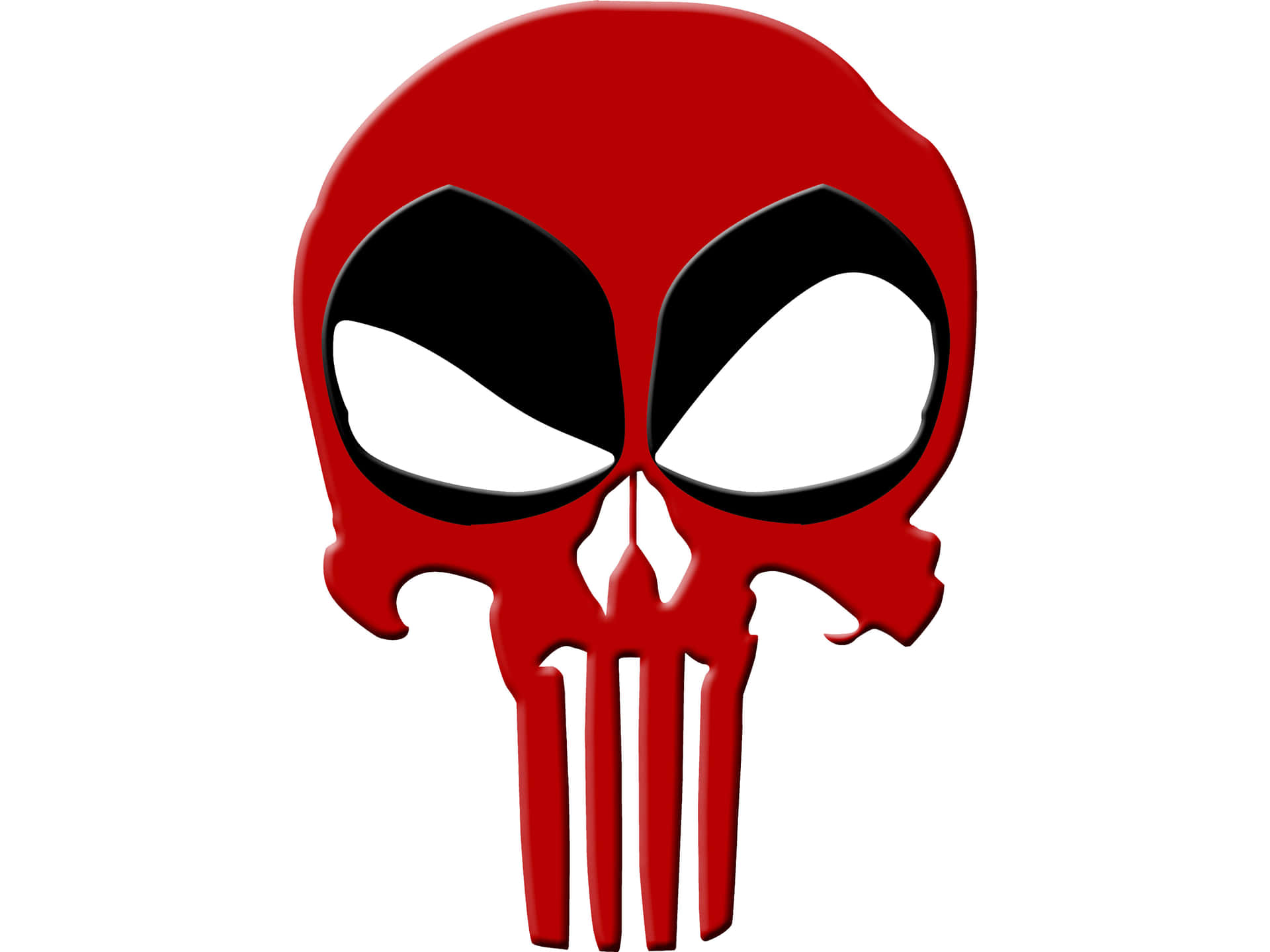 Punisher Deadpool Logo Mash Up Background