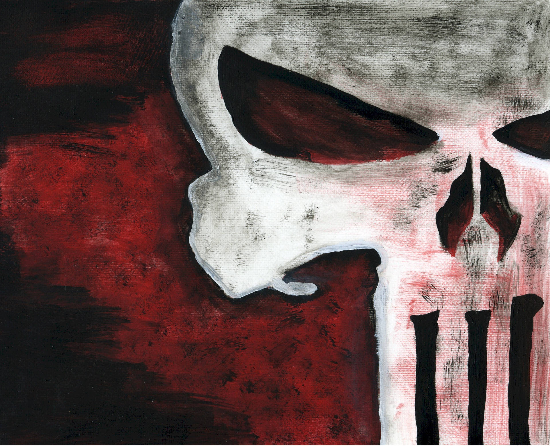 Punisher Logo Painting Background