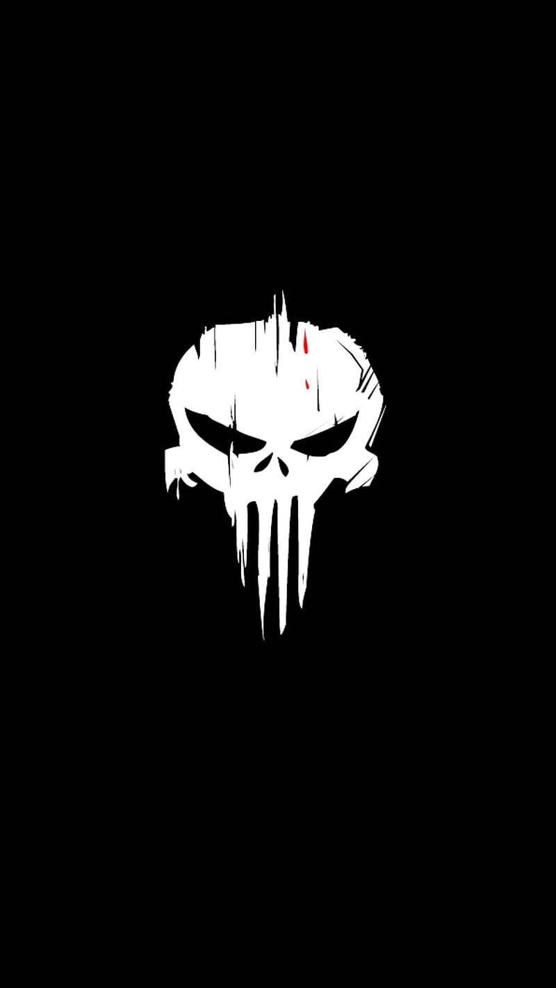 Punisher Skull With Sharp Teeth