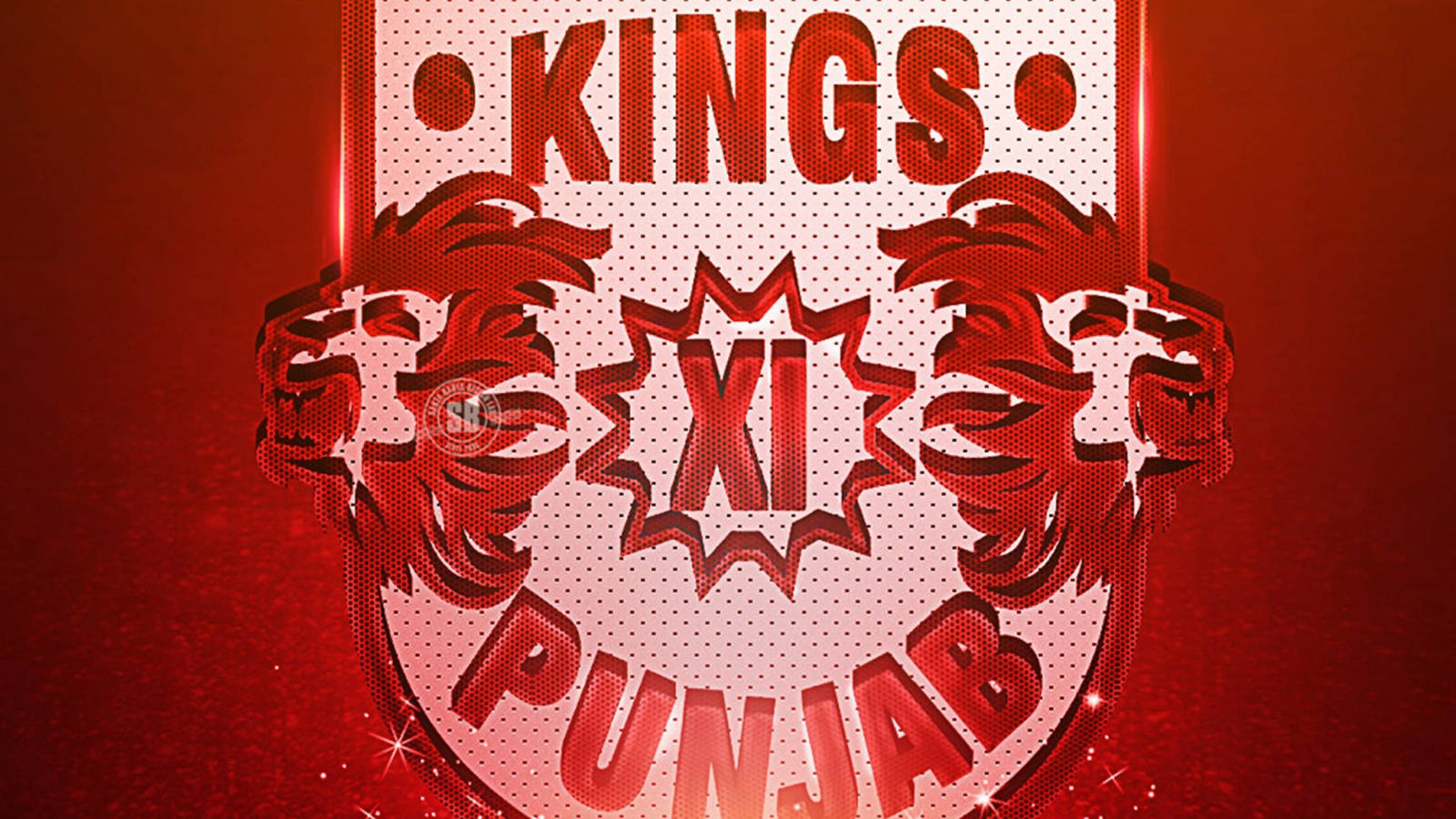 Punjab Kings Dark Red Design Background
