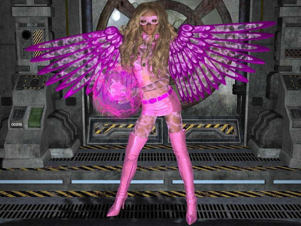 Punk Pink Fairy Background