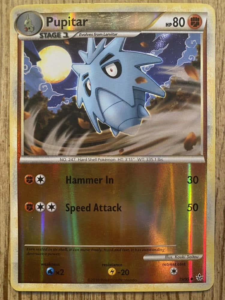 Pupitar Pokemon Card Background