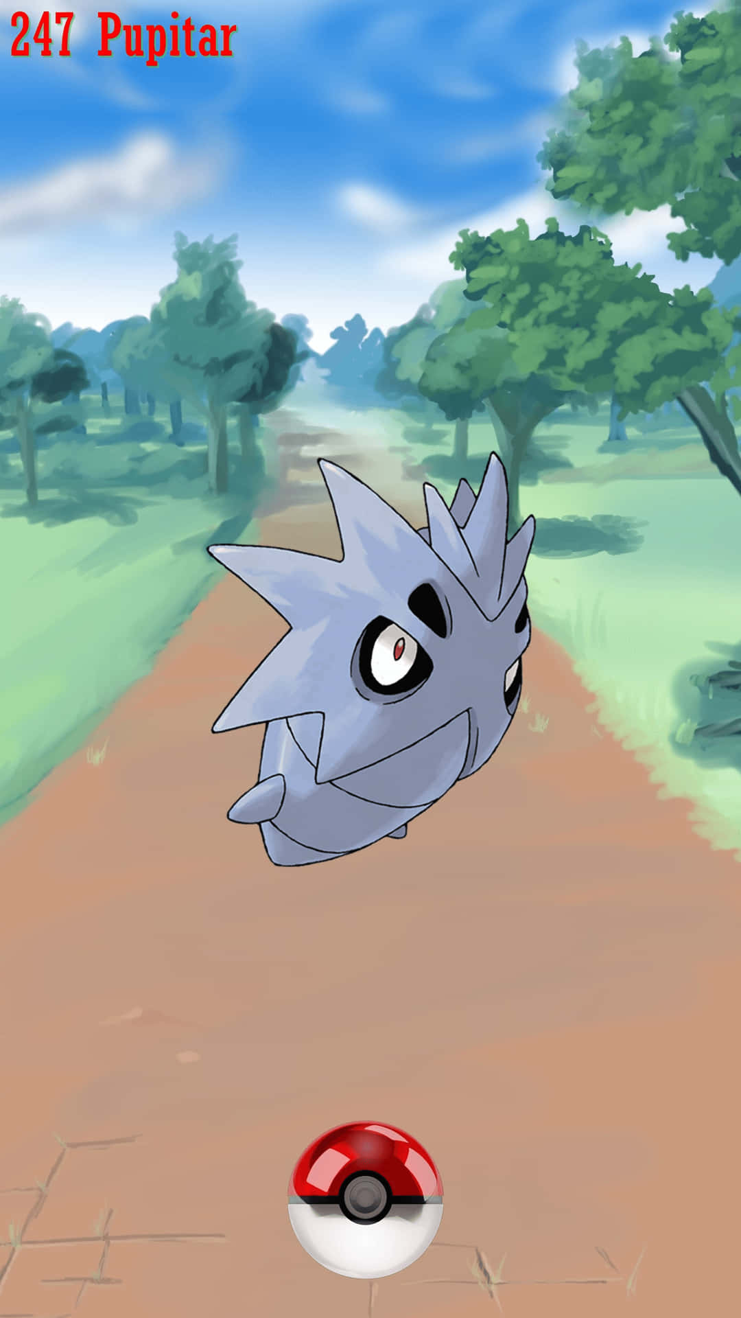 Pupitar Pokemon Encounter Background