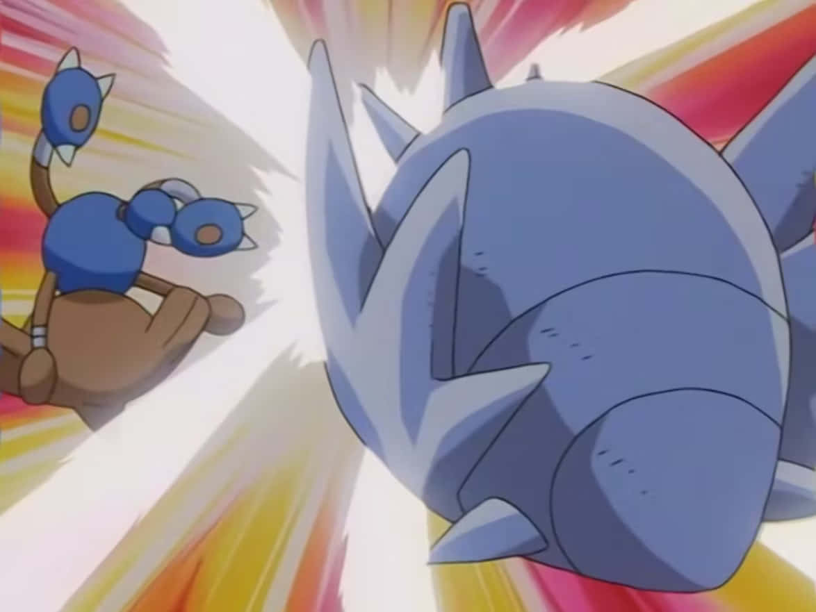 Pupitar_vs_ Animated_ Character_ Battle Background