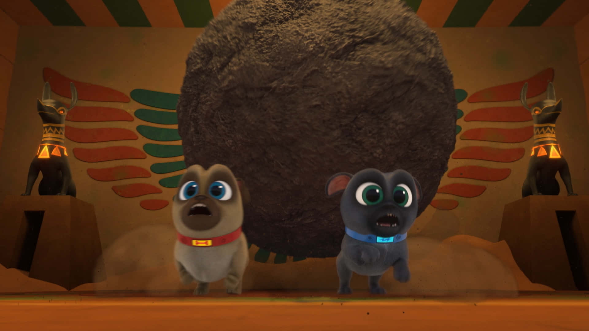 Puppy Dog Pals Chased By Dirtball Background