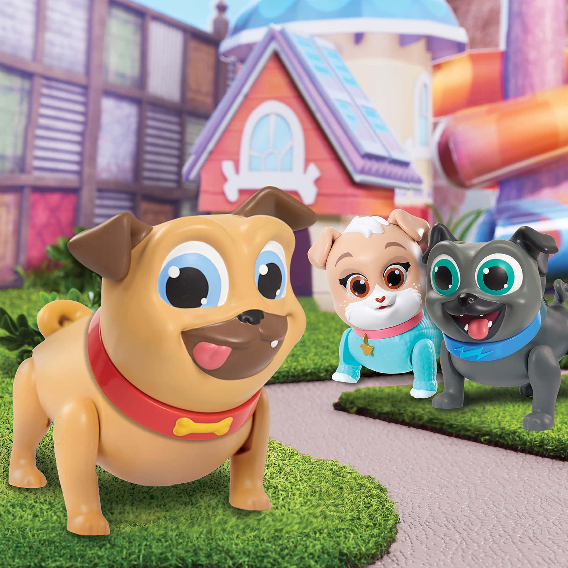 Puppy Dog Pals Toy Figures Background