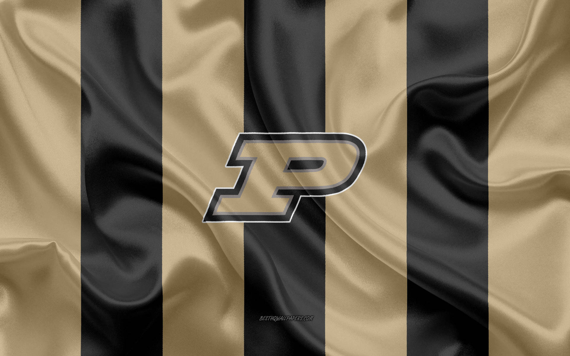 Purdue University Logo In Striped Cloth