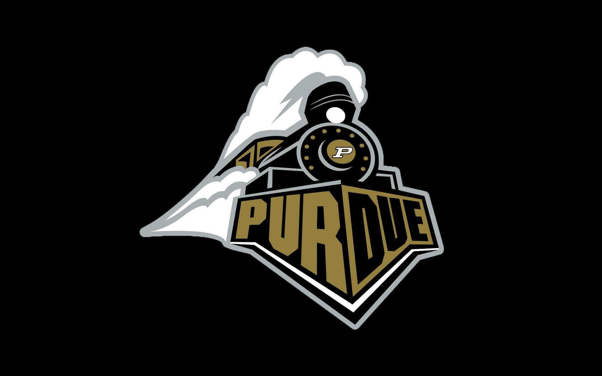 Purdue University Mascot In Black Background