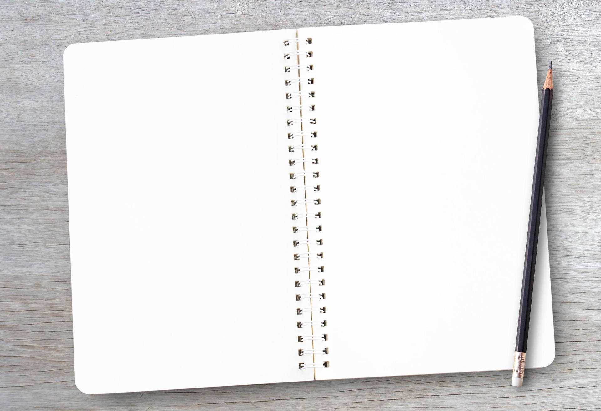 Pure Blank Page From A Notepad Background