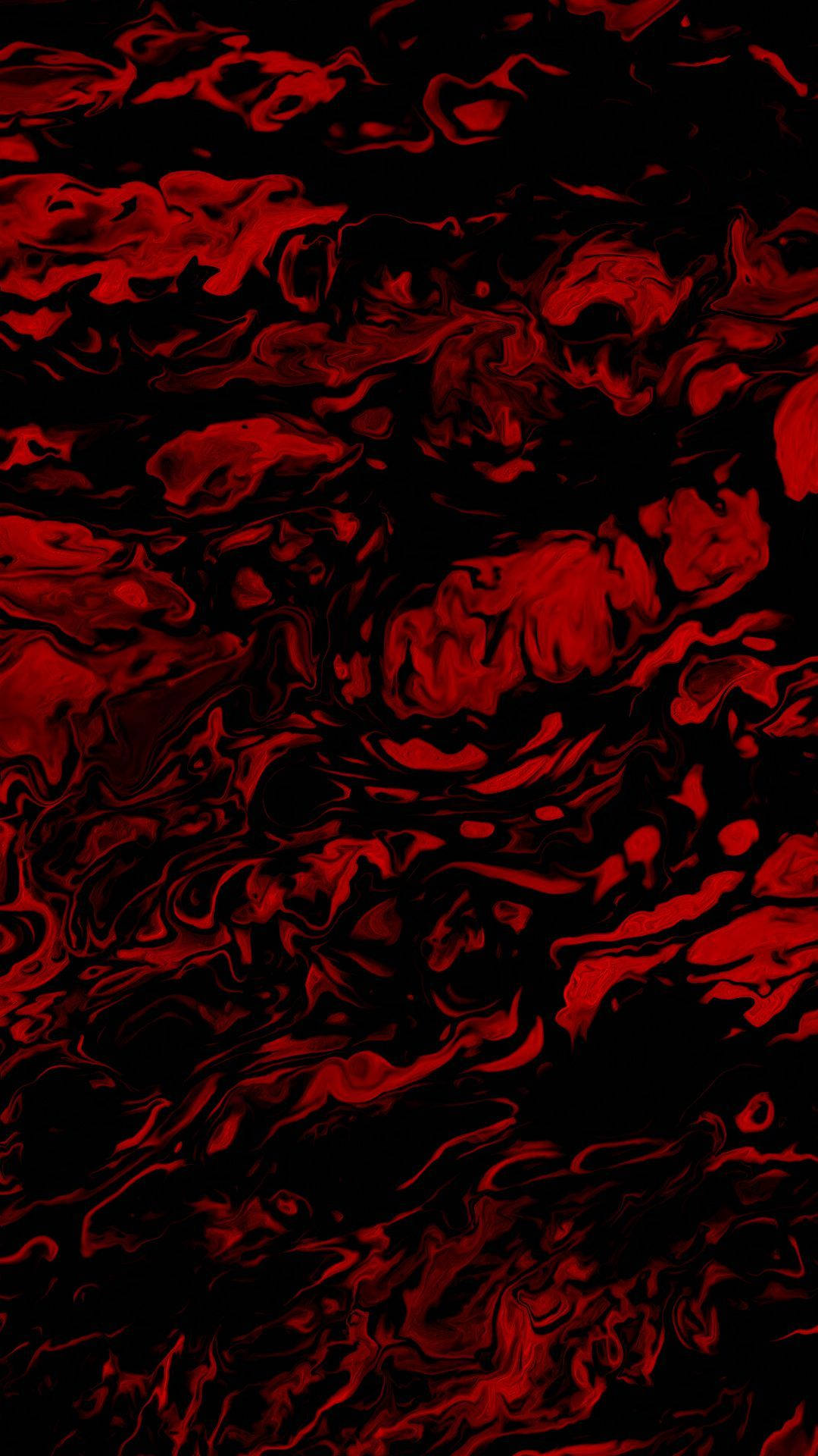 Pure Red Fluid Pattern Background