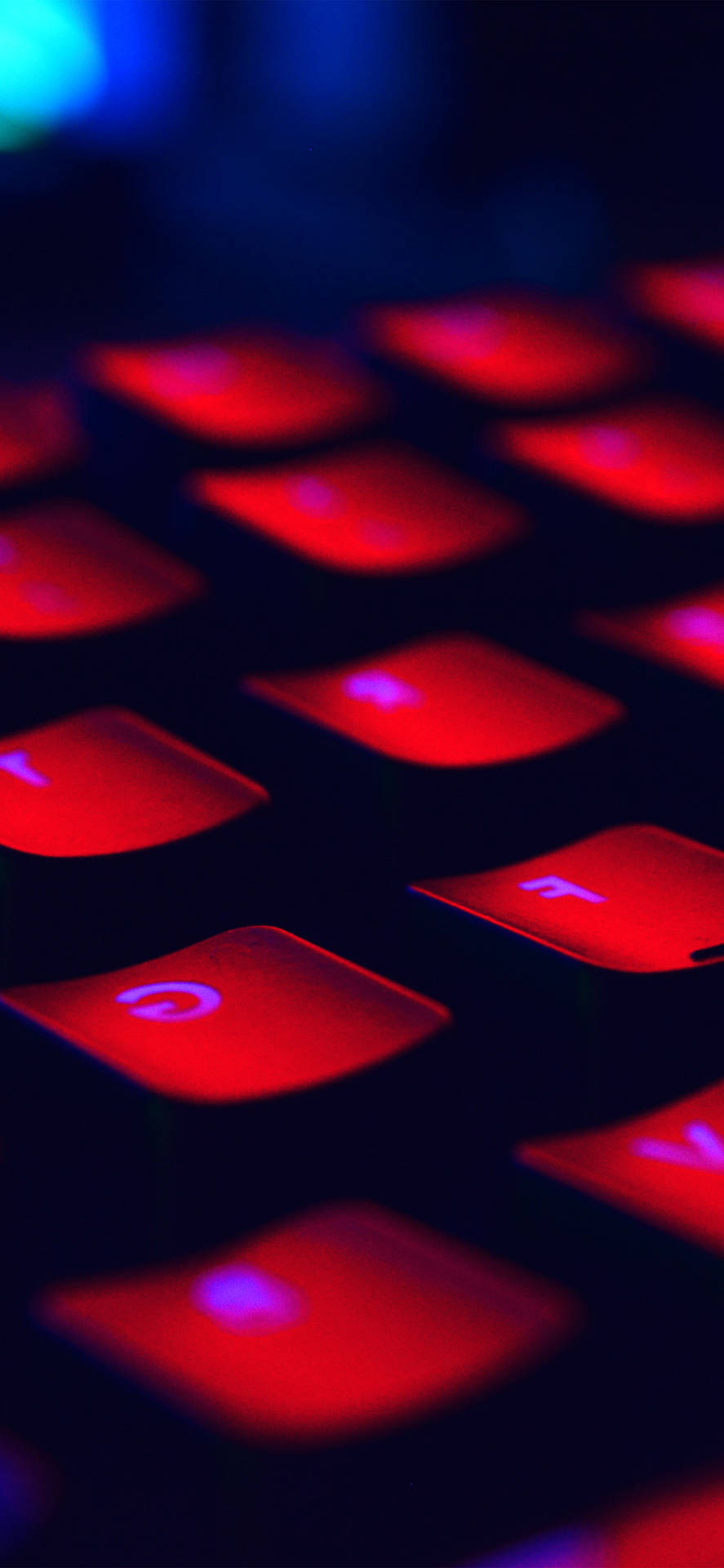 Pure Red Keyboard Background