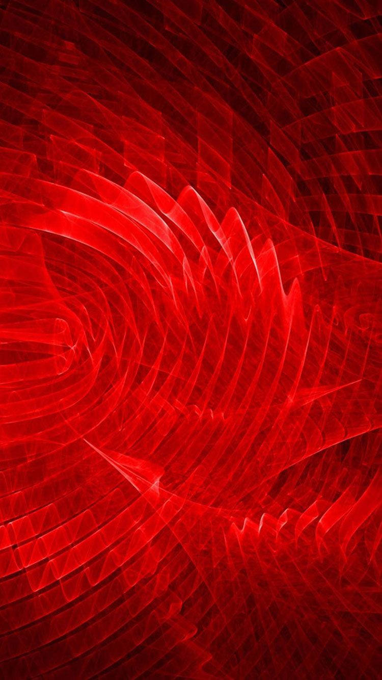 Pure Red Overlaping Fractal Background