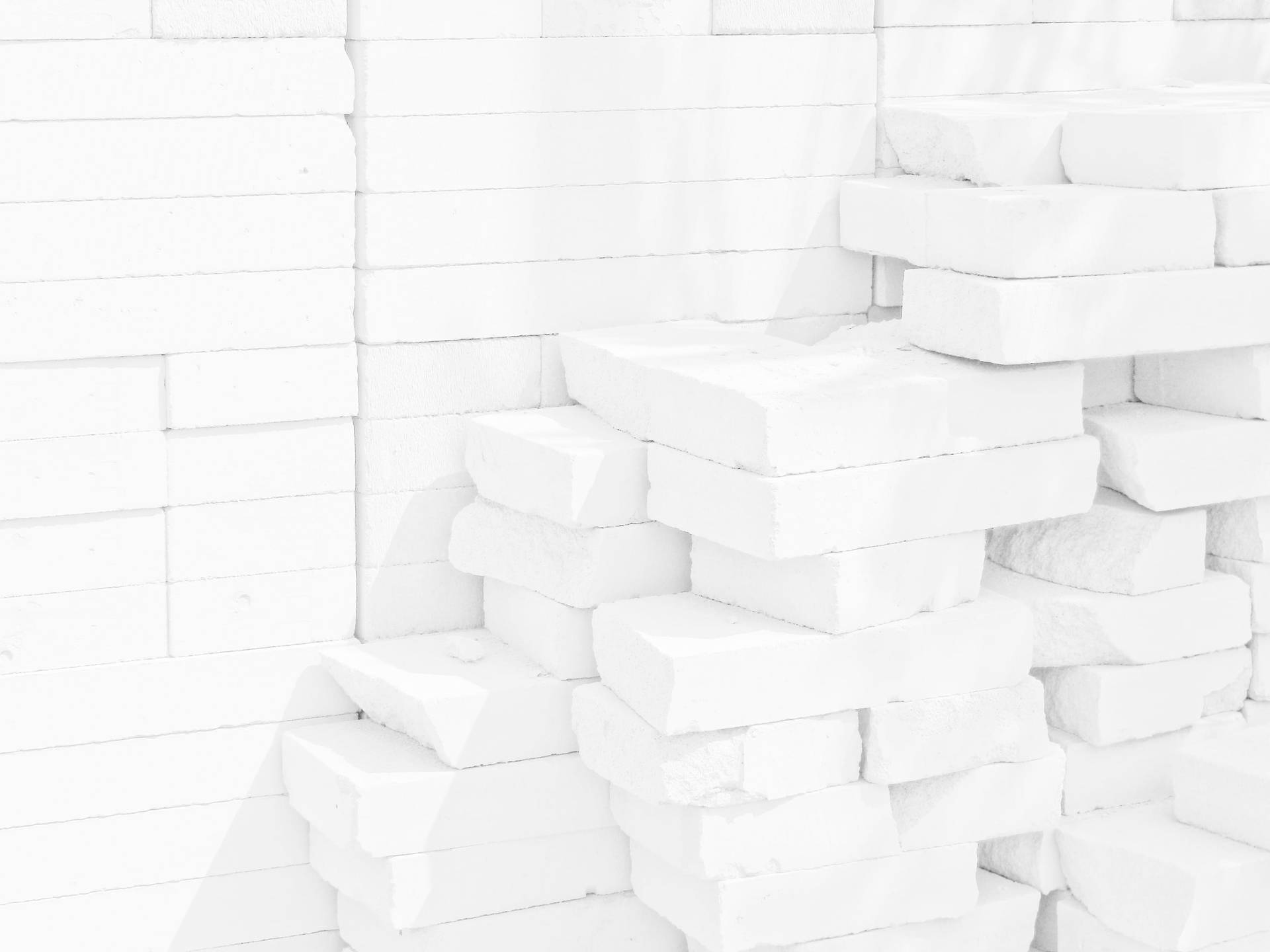 Pure White Bricks Background