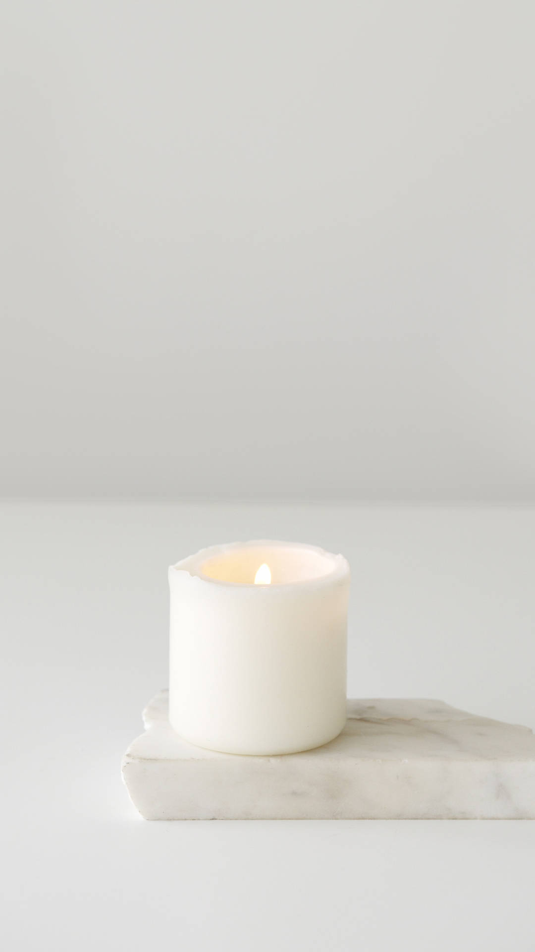 Pure White Candle Background