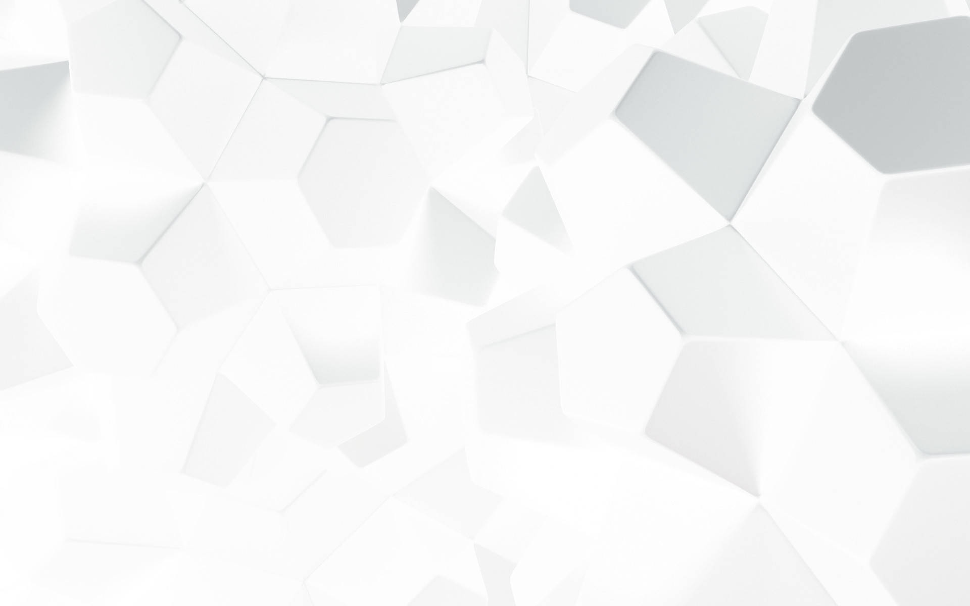 Pure White Geometric Background