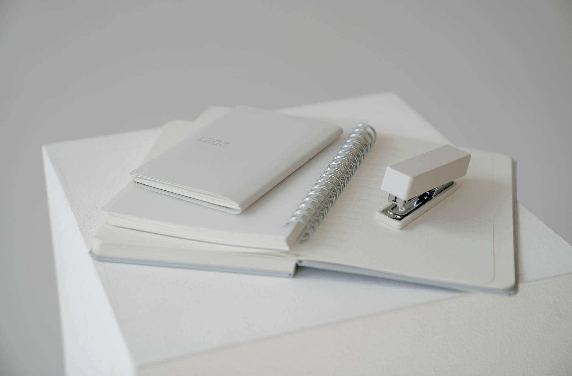 Pure White Stationery Background