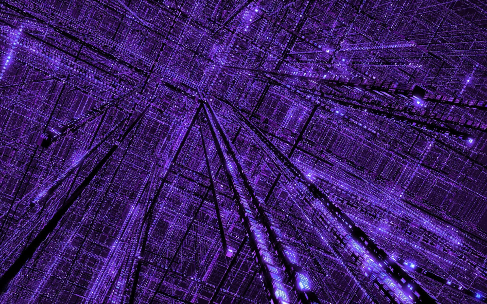 Purple Abstract Matrix