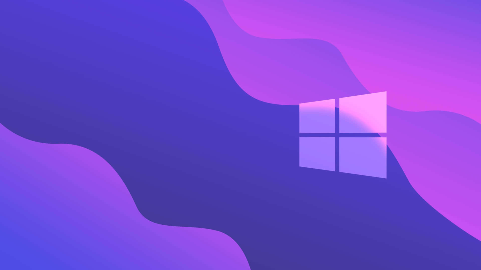 Purple Abstract Windows Logo