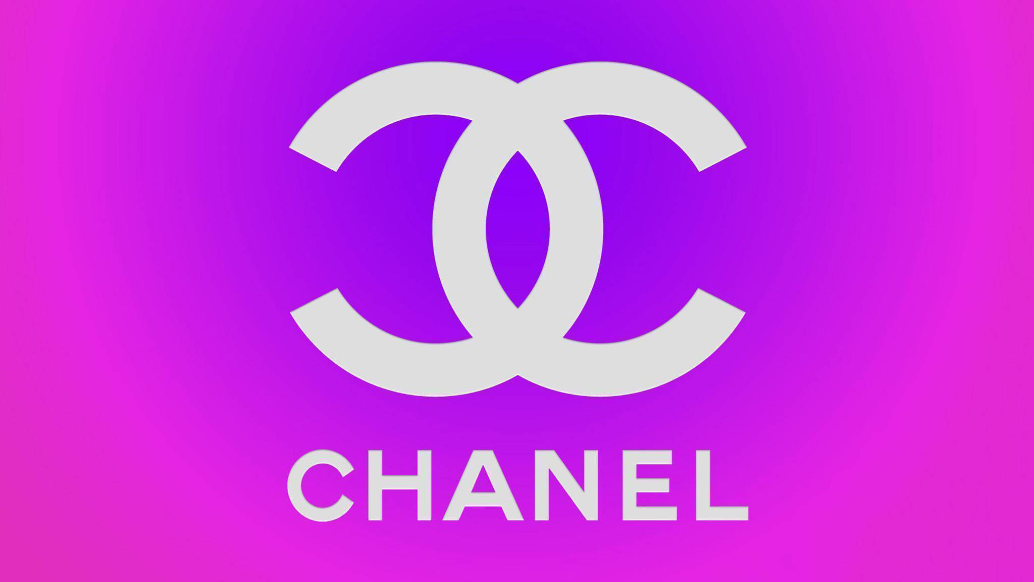 Purple Aesthetic Chanel Logo Background