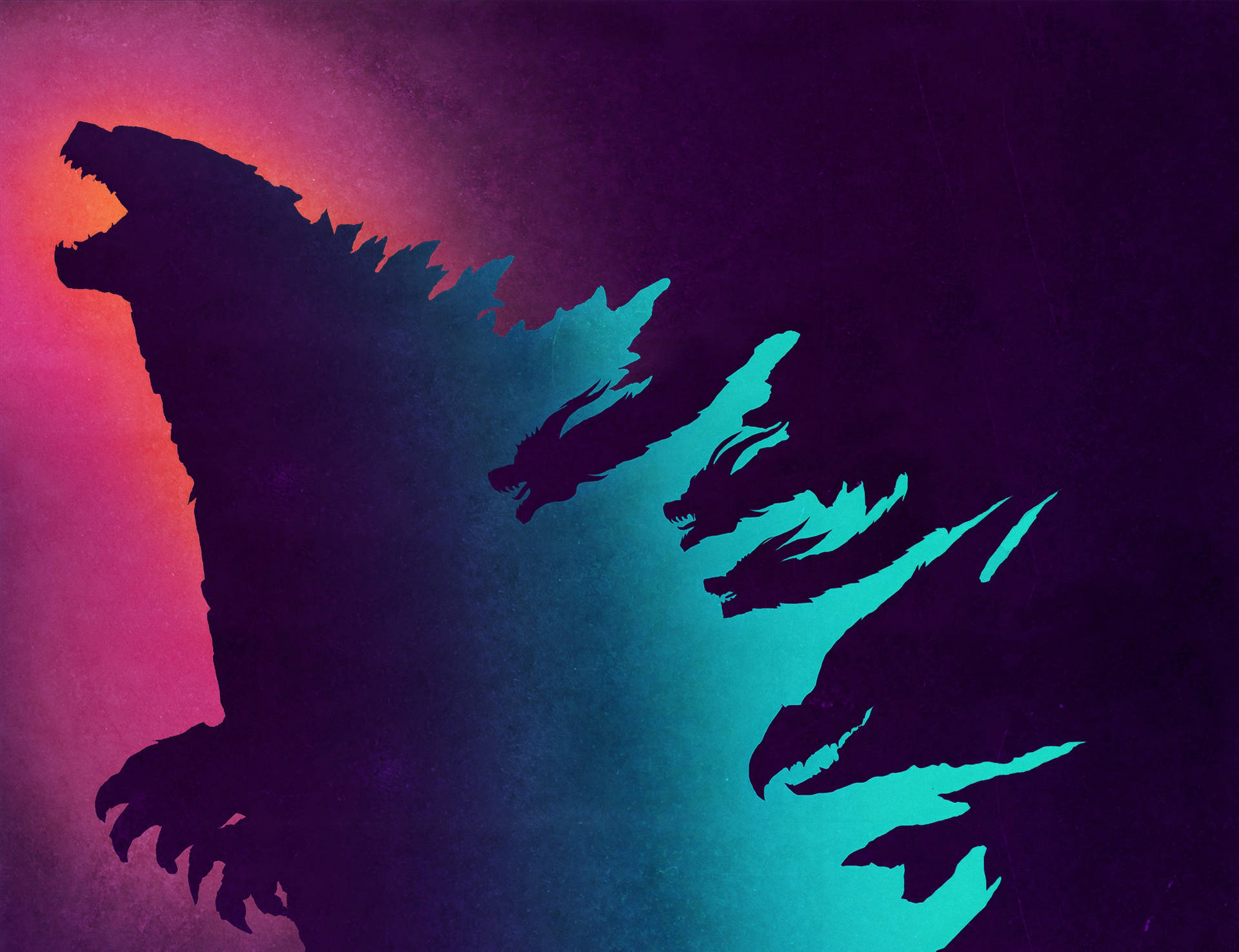 Purple Aesthetic Godzilla King Of The Monsters Hd Background