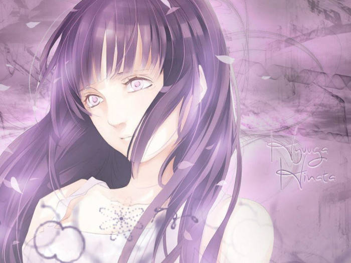 Purple Aesthetic Hinata Hyuga Background
