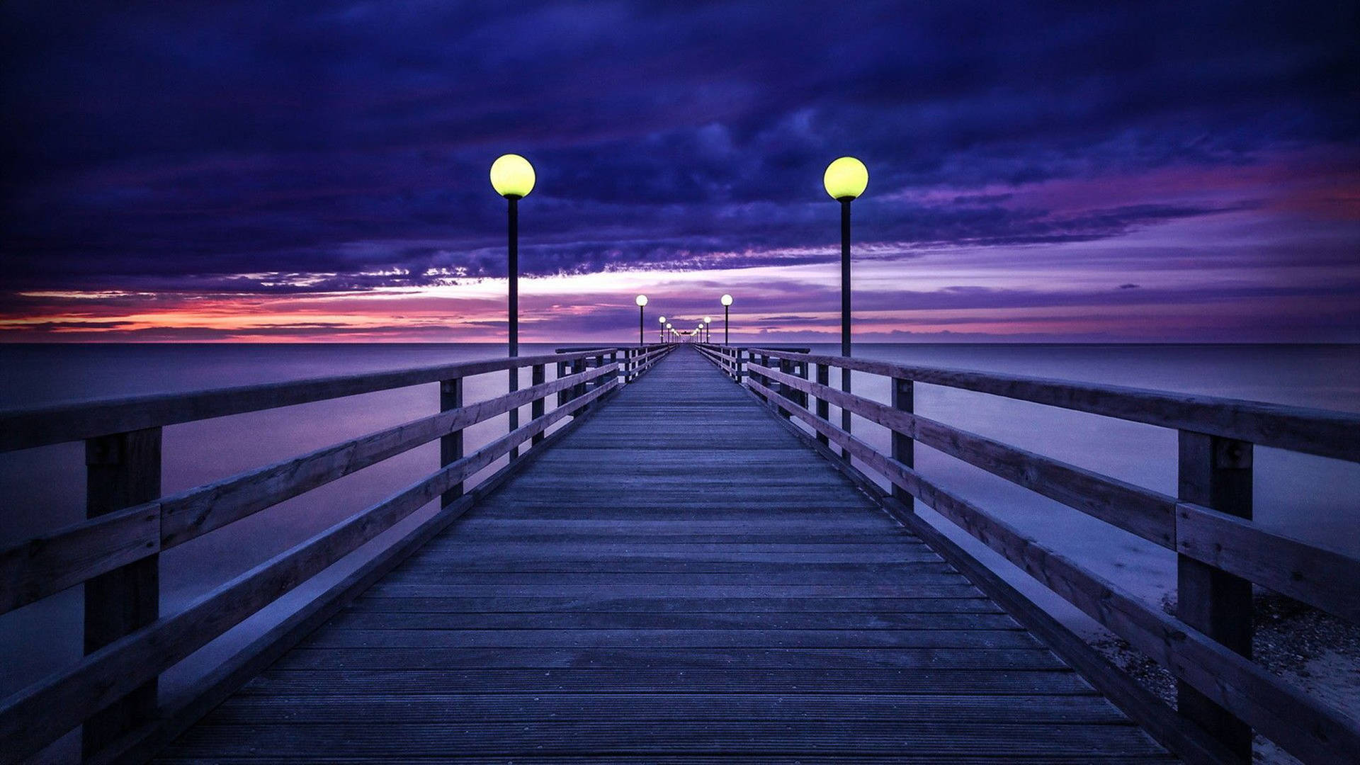 Purple Aesthetic Los Angeles Sunset Background