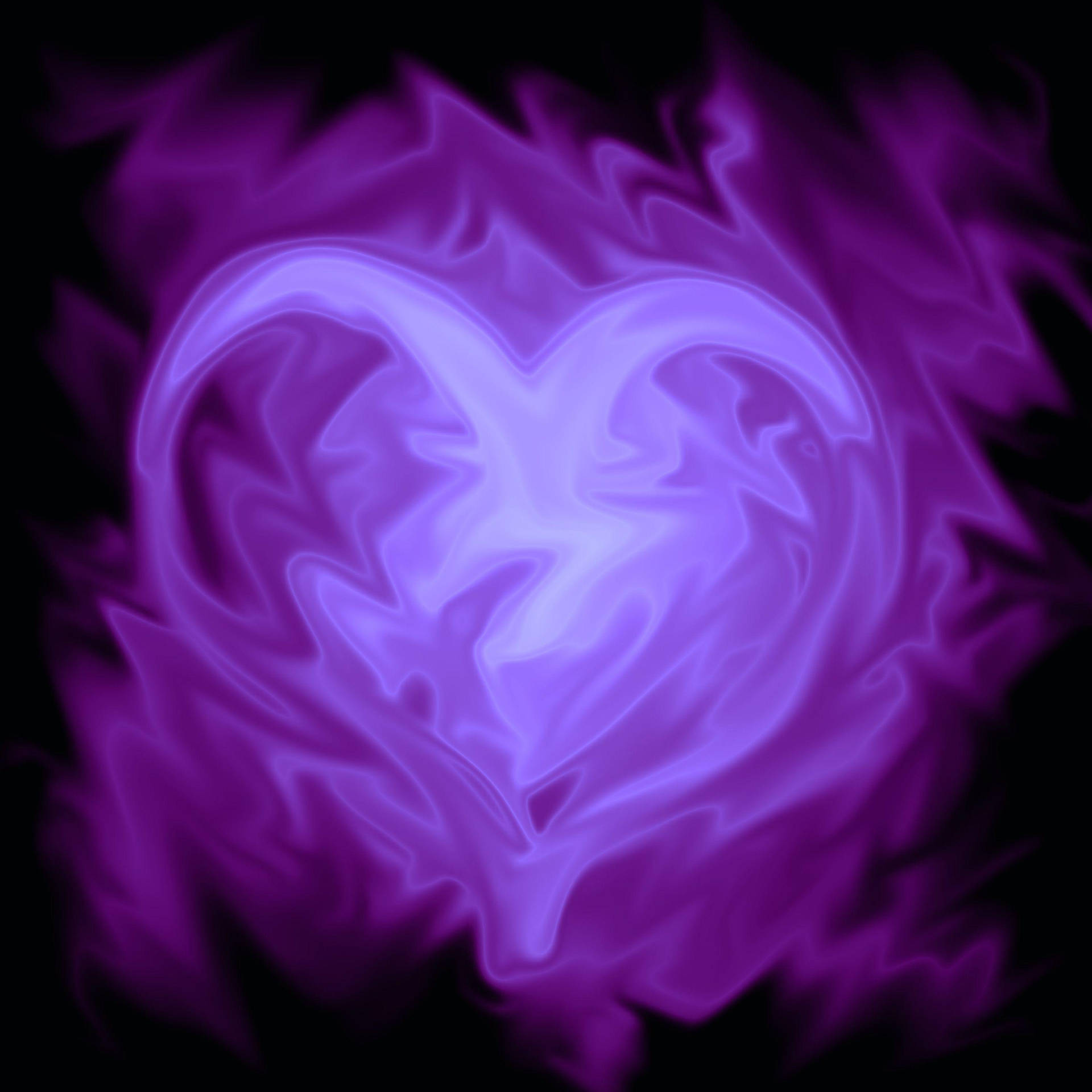 Purple Aesthetic Of Purple Heart Smudged Background