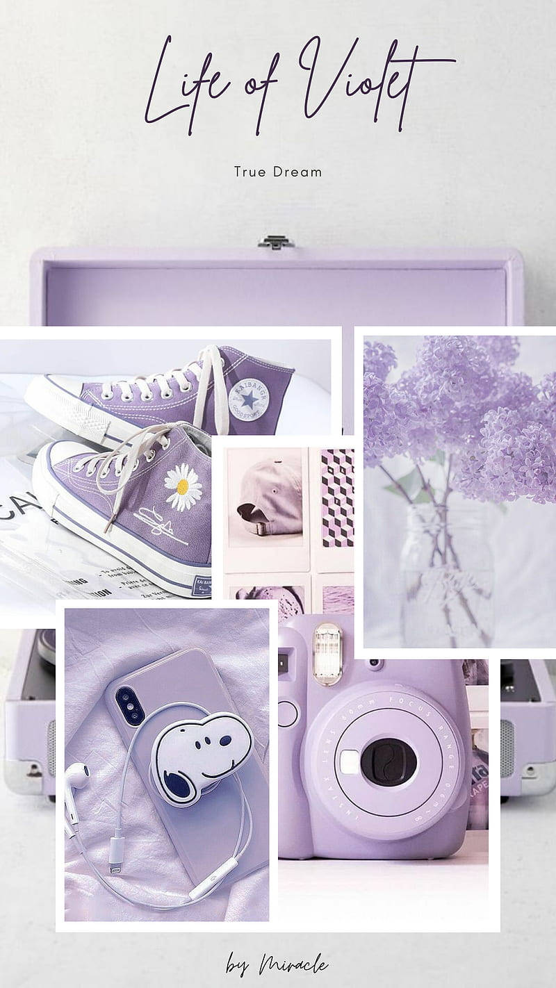 Purple Aesthetic On Awesome Phone