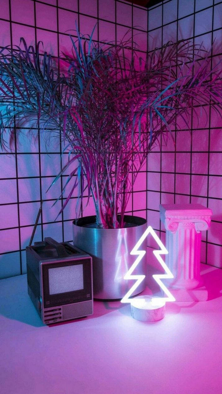 Purple Aesthetic Phone Indoor Decor