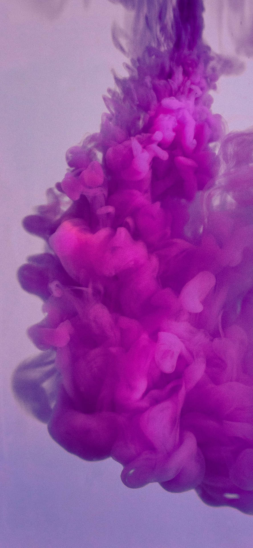 Purple Aesthetic Phone Ink In Water Background