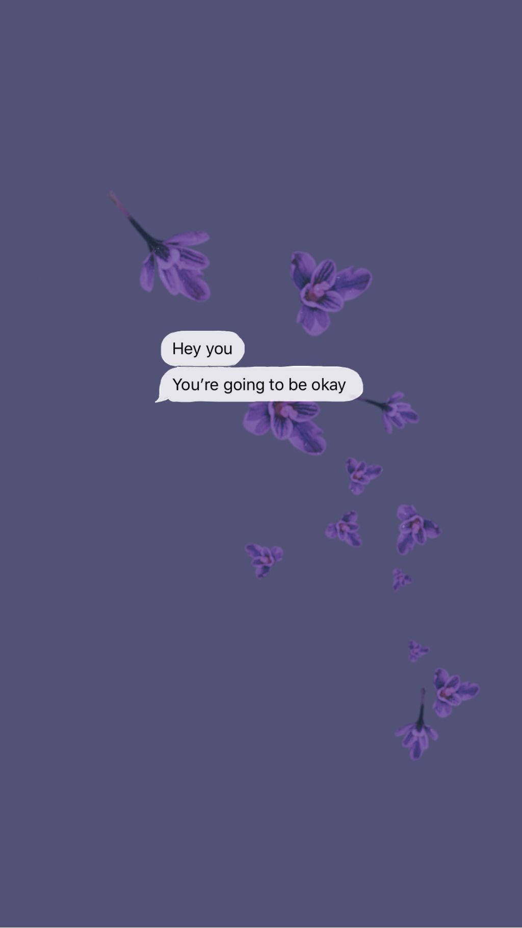 Purple Aesthetic Phone Text Message