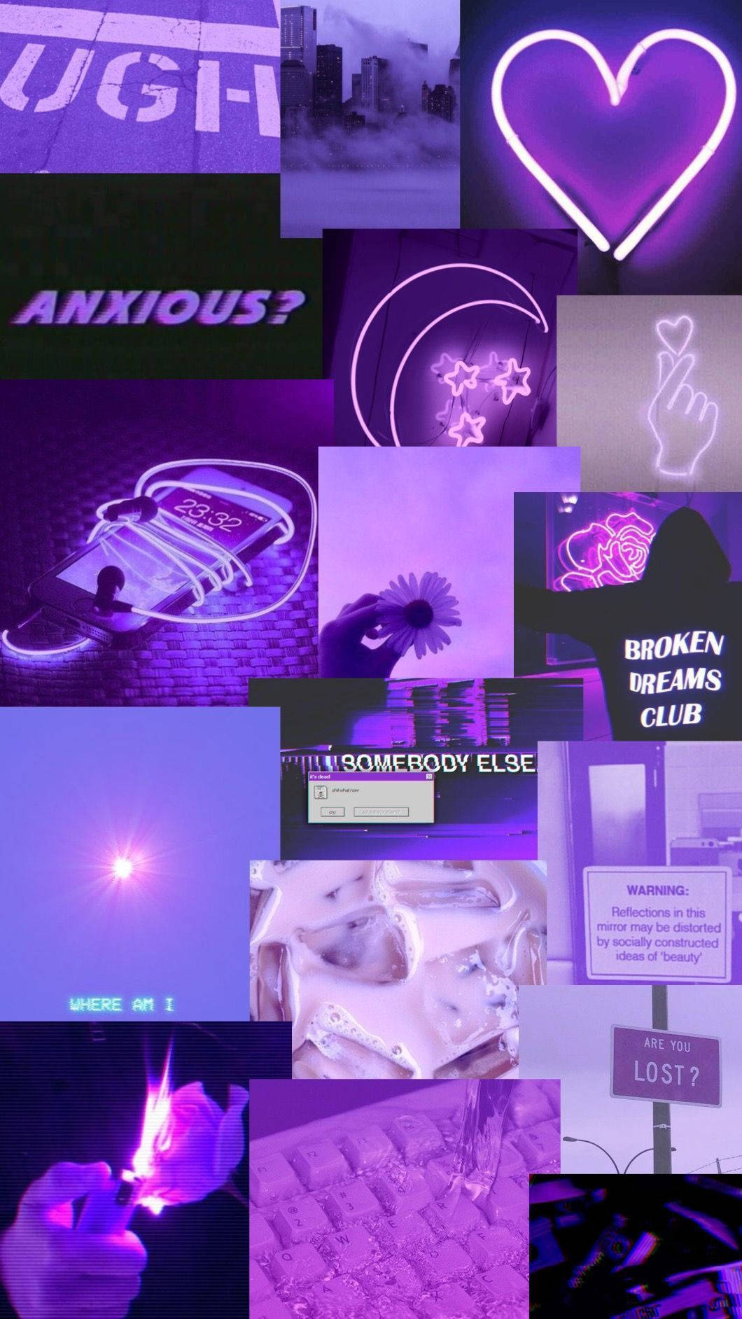 Purple Aesthetic Phone Words