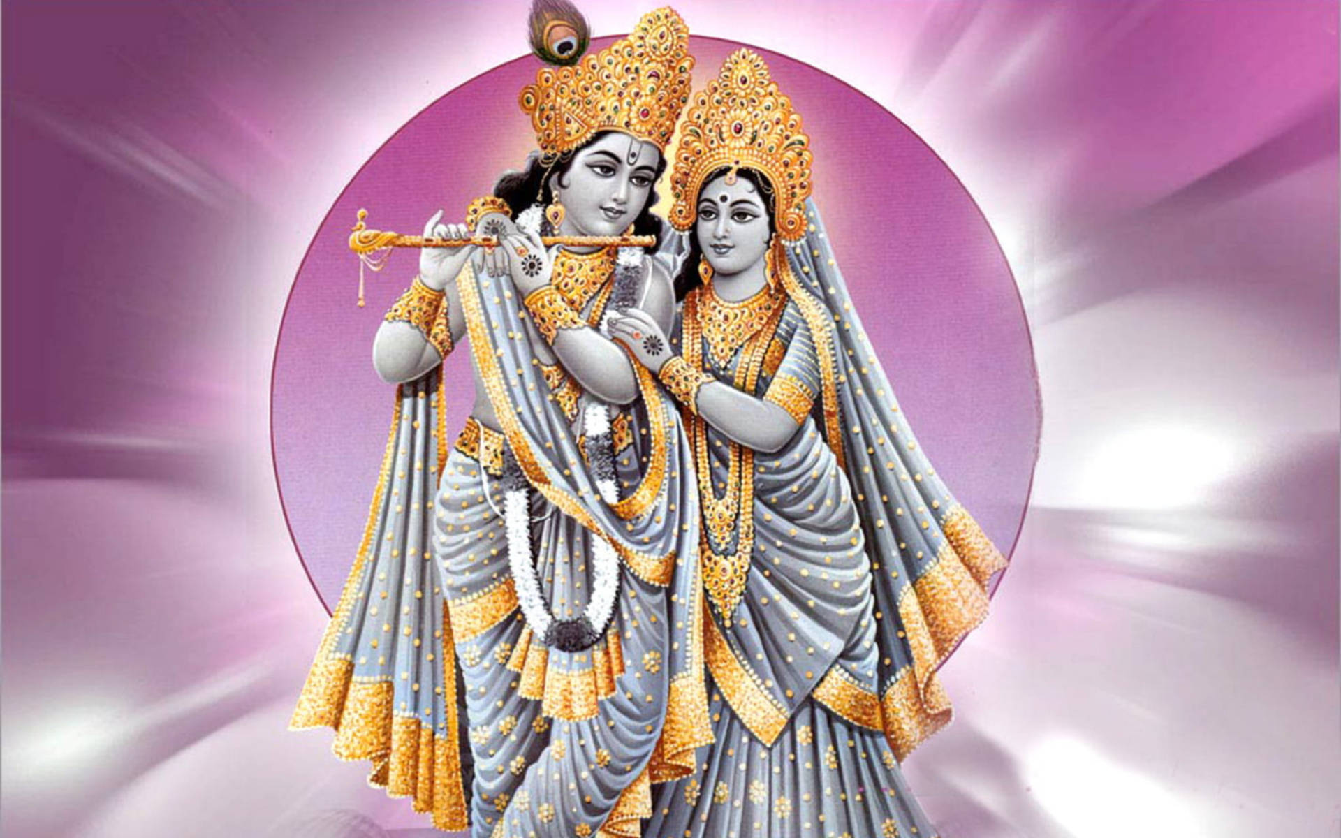 Purple Aesthetic Radha And Krishna