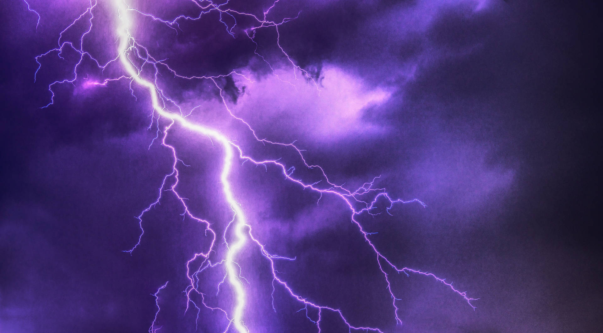 Purple Aesthetic Think Lightning