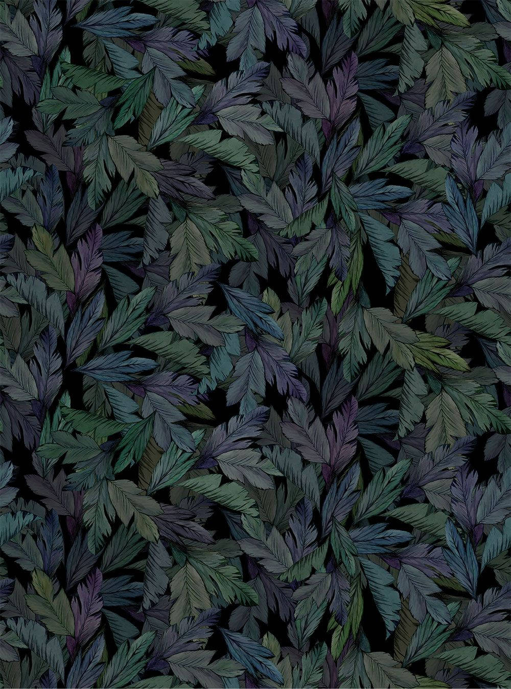 Purple And Green Leaf Background