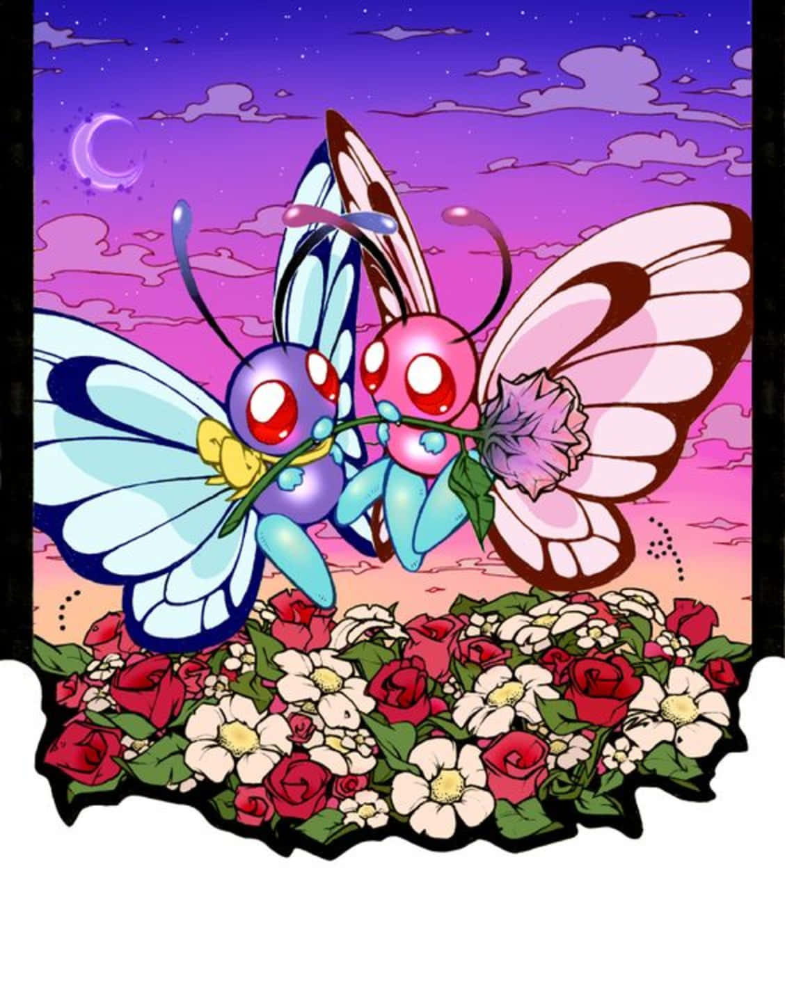 Purple And Pink Butterfree