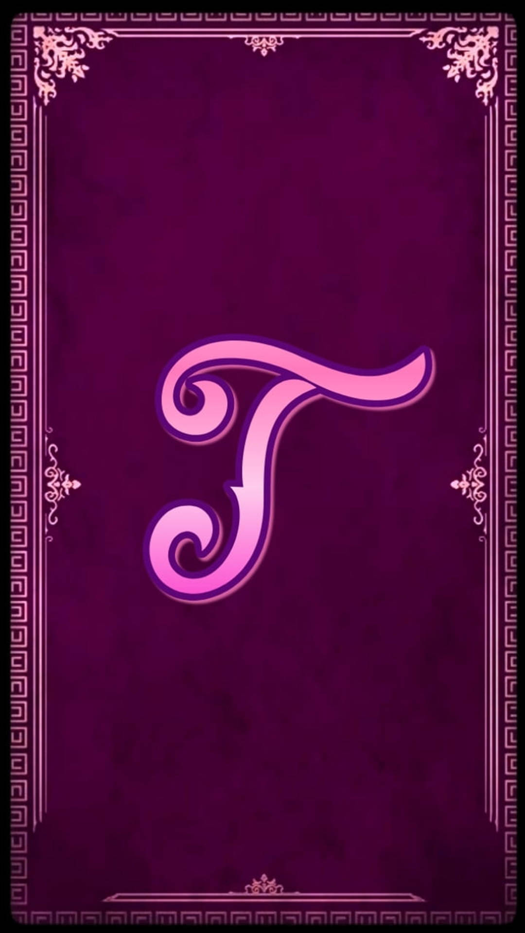 Purple And Pink Letter T Background