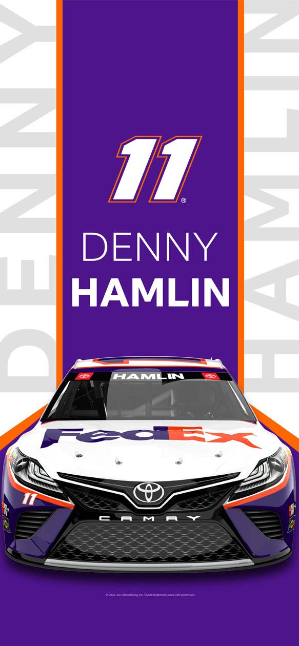 Purple And White Background Denny Hamlin Background