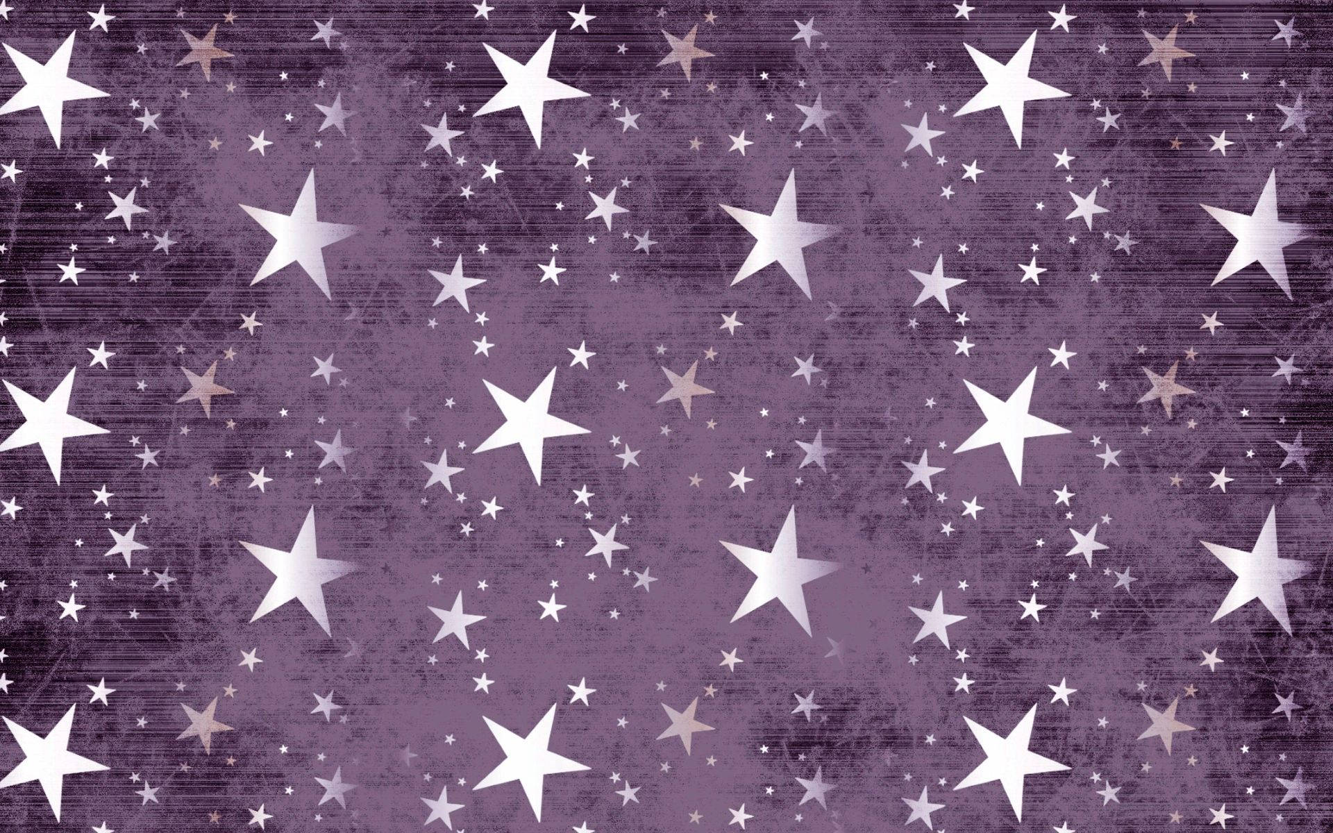 Purple And White Stars On A Purple Background