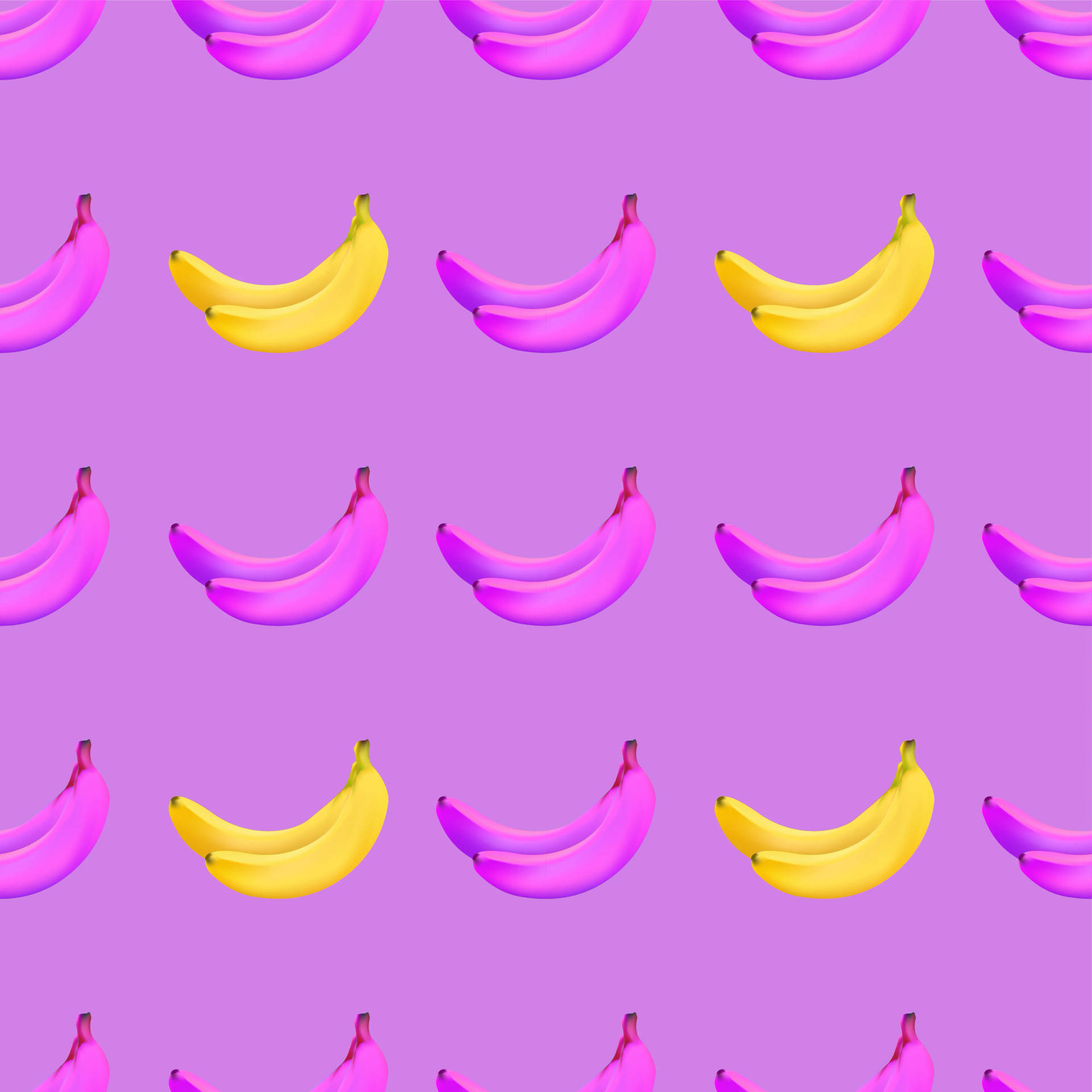 Purple And Yellow Bananas Background