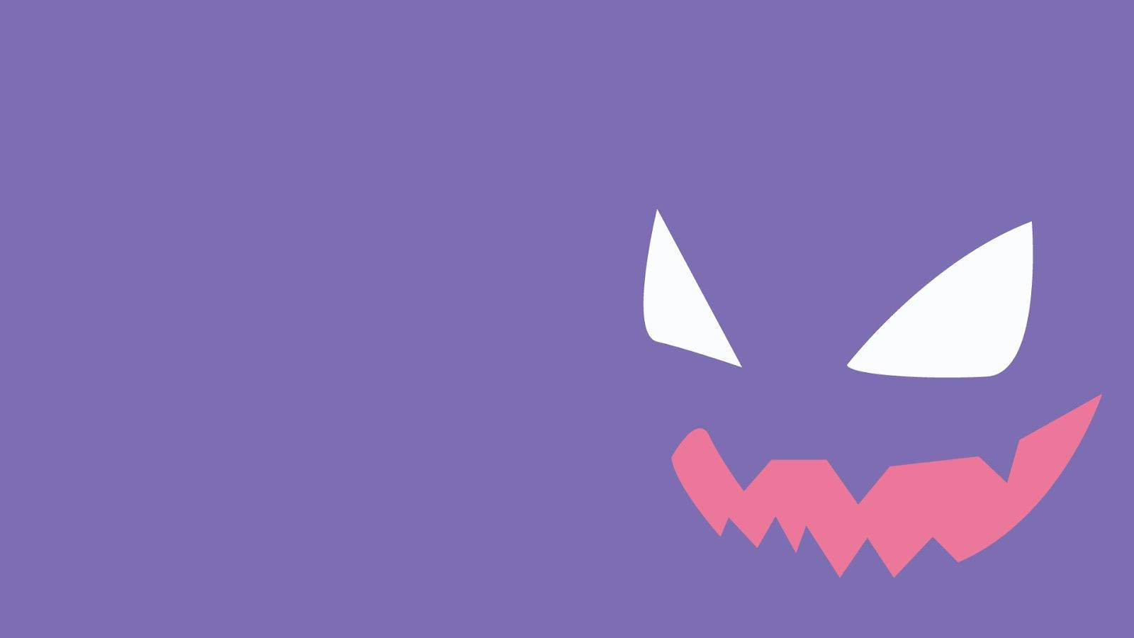 Purple Anime Aesthetic Haunter From Pokémon Background