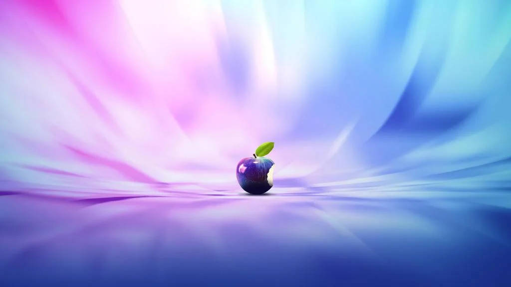 Purple Apple Computer Screen